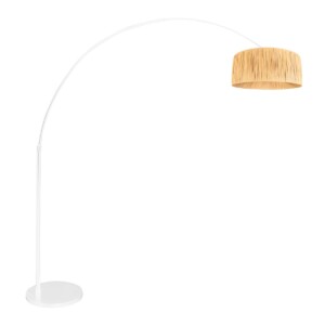 lampara-de-suelo-curva-en-blanco-con-tulipa-etnica-steinhauer-sparkled-light-naturel-y-blanco-3785w