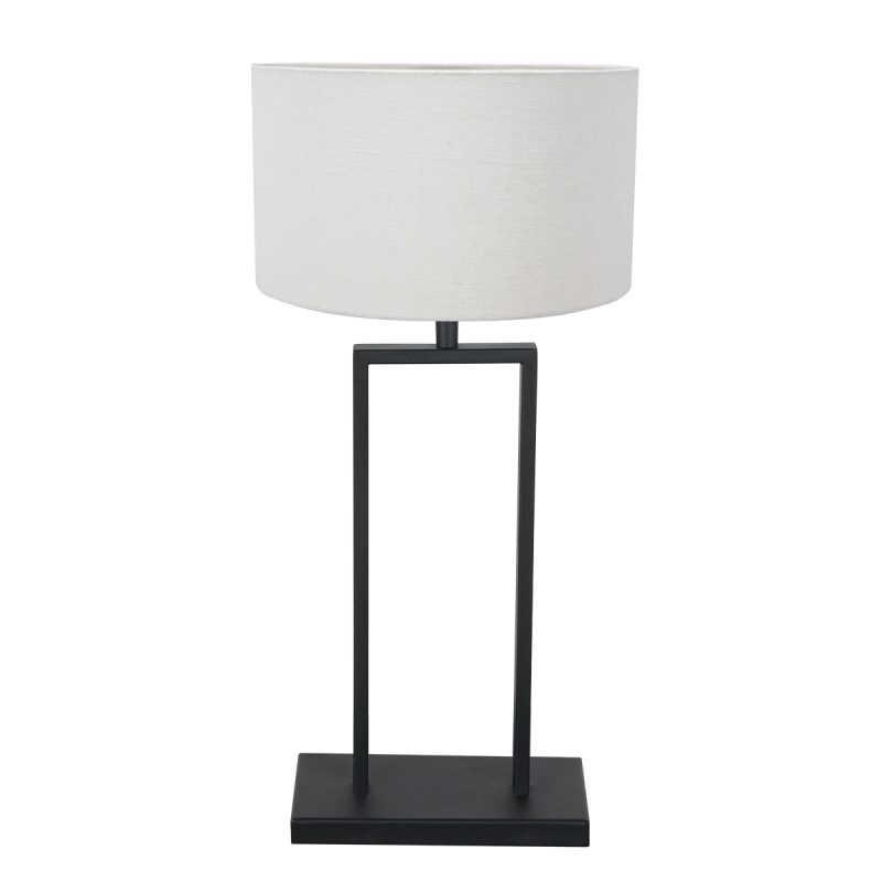 lámpara-de-mesa-industrial-con-pantalla-blanca-steinhauer-stang-3860zw
