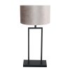 lámpara-de-mesa-industrial-negra-con-pantalla-gris-steinhauer-stang-3858zw