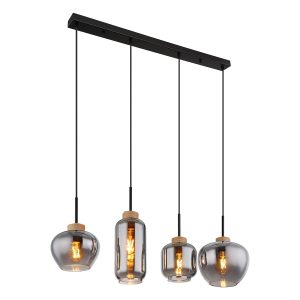 lámpara-colgante-moderna-de-vidrio-y-metal-negro-globo-matt-15549-4h