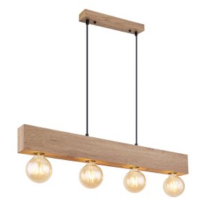 lámpara-colgante-rural-negra-de-madera-y-metal-globo-erna-15655-4h