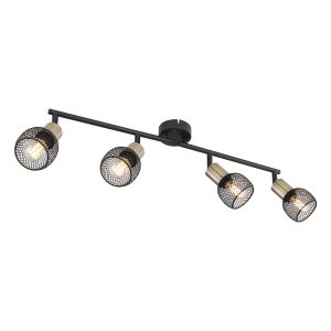 spot-alargado-de-4-luces-negro/latón-globo-fiastra-54028-4