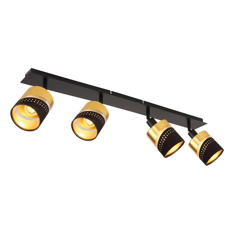 spot-alargado-de-4-luces-negro/oro-globo-or-54046-4