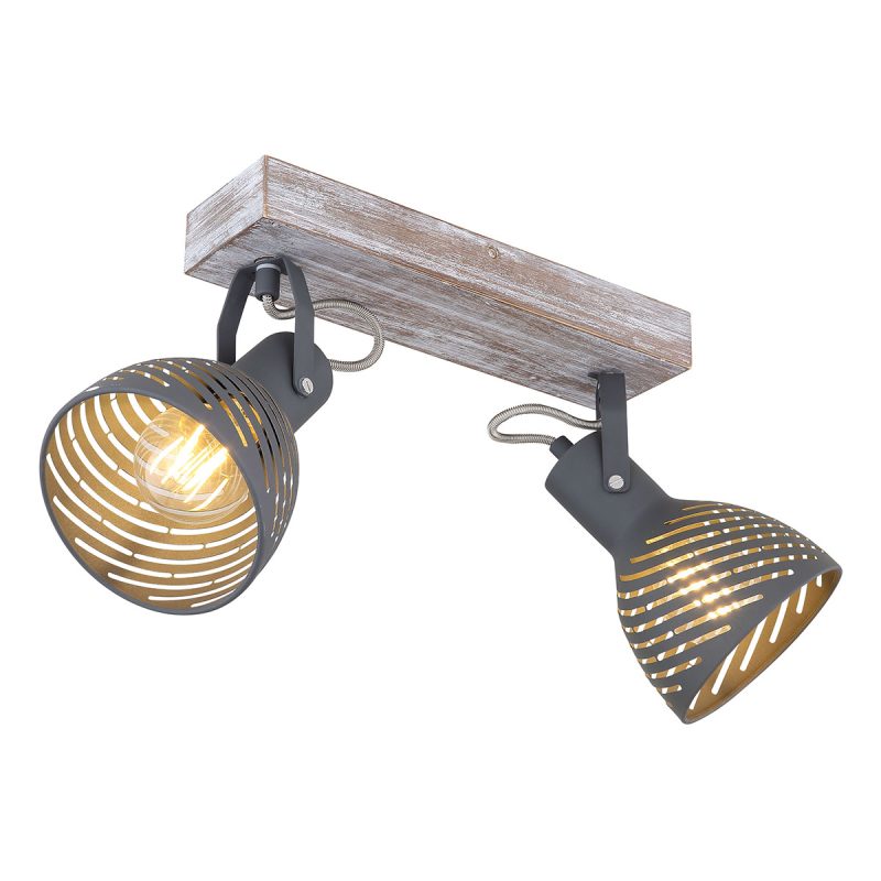 spot-de-2-luces-madera/metal-gris-globo-mori-54661-2