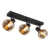 spot-de-3-luces-negro-ámbar/cristal-ahumado-globo-tokki-54309-3b