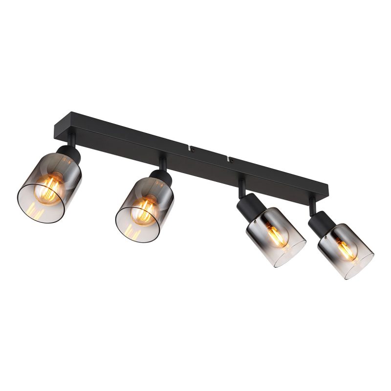 spot-de-4-luces-negro-metal/cristal-ahumado-globo-hubertus-54308-4