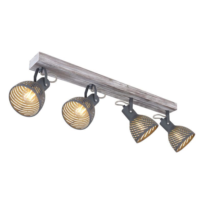 spot-gris-de-madera/metal-de-4-luces-globo-mori-54661-4