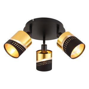 spot-redondo-de-3-luces-negro/oro-globo-or-54046-3