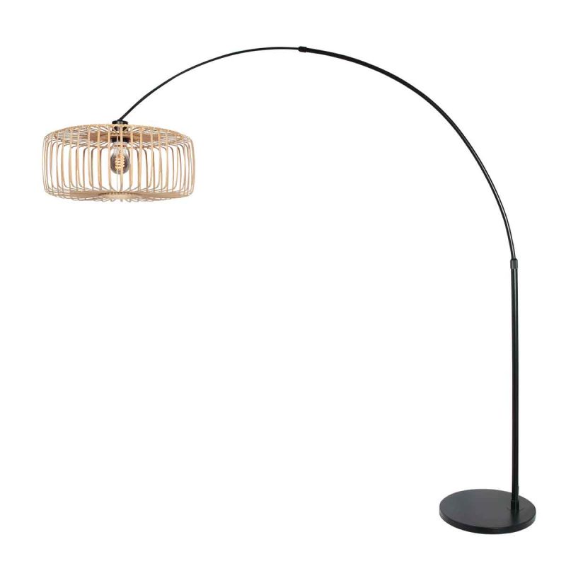 lampara-de-pie-de-metal-negro-con-arco-largo-steinhauer-sparkled-light-4149zw-1