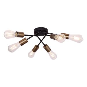 lámpara-de-techo-flexible-de-6-luces-negra/latón-globo-sarini-54003-6d