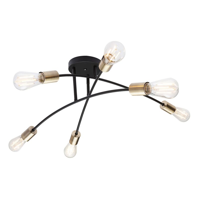 lámpara-de-techo-flexible-de-6-luces-negra/latón-l-globo-sarini-54003-6